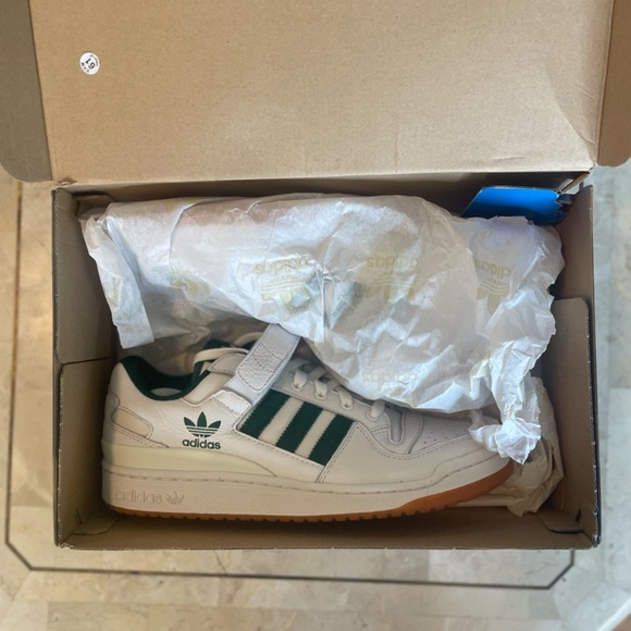 adidas Forum Low \'White Green Gum\' AQ1261 - Size US 10 main image 7